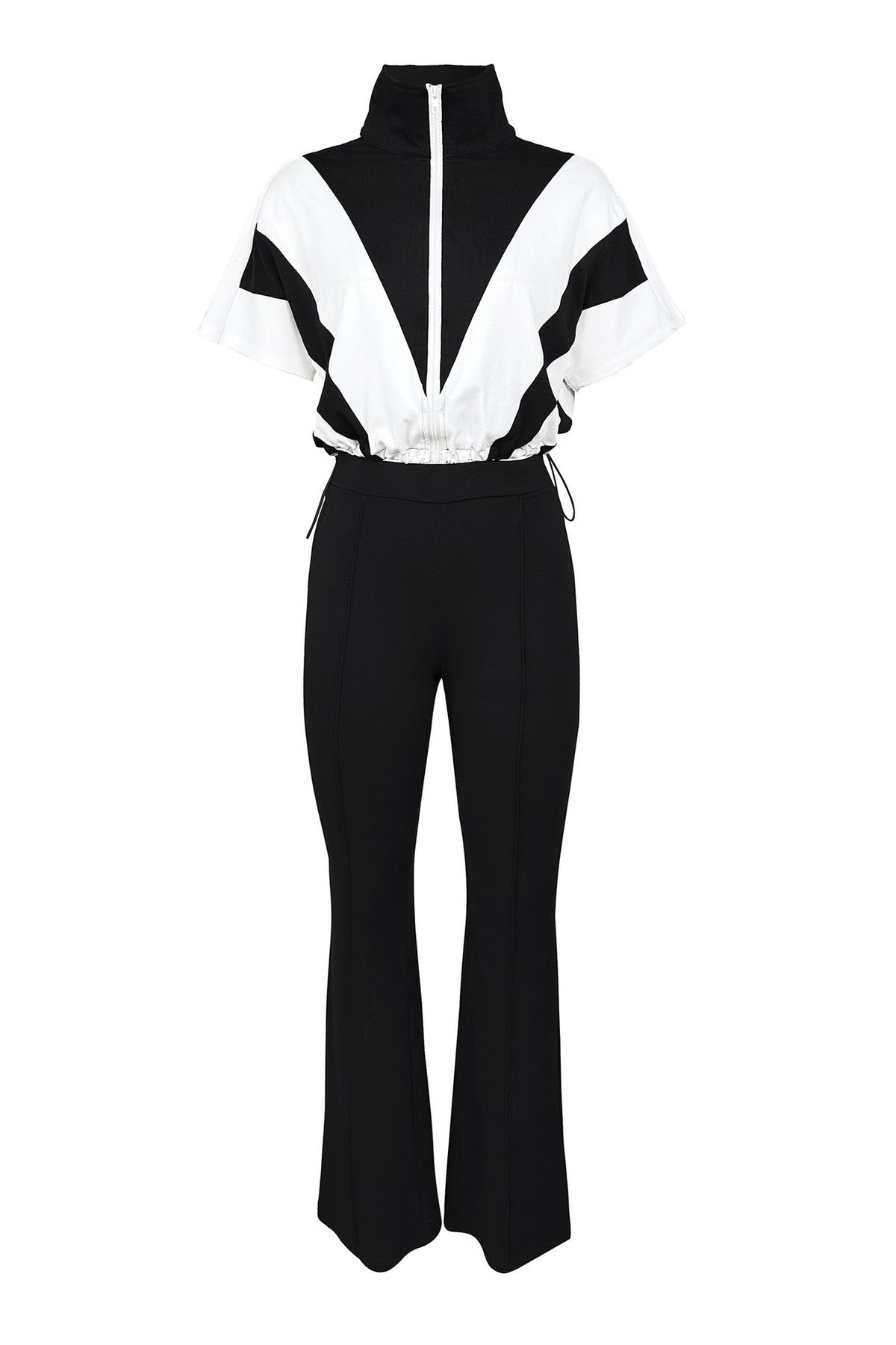 Elastic Waist Colorblock Sport 2-Piece Set