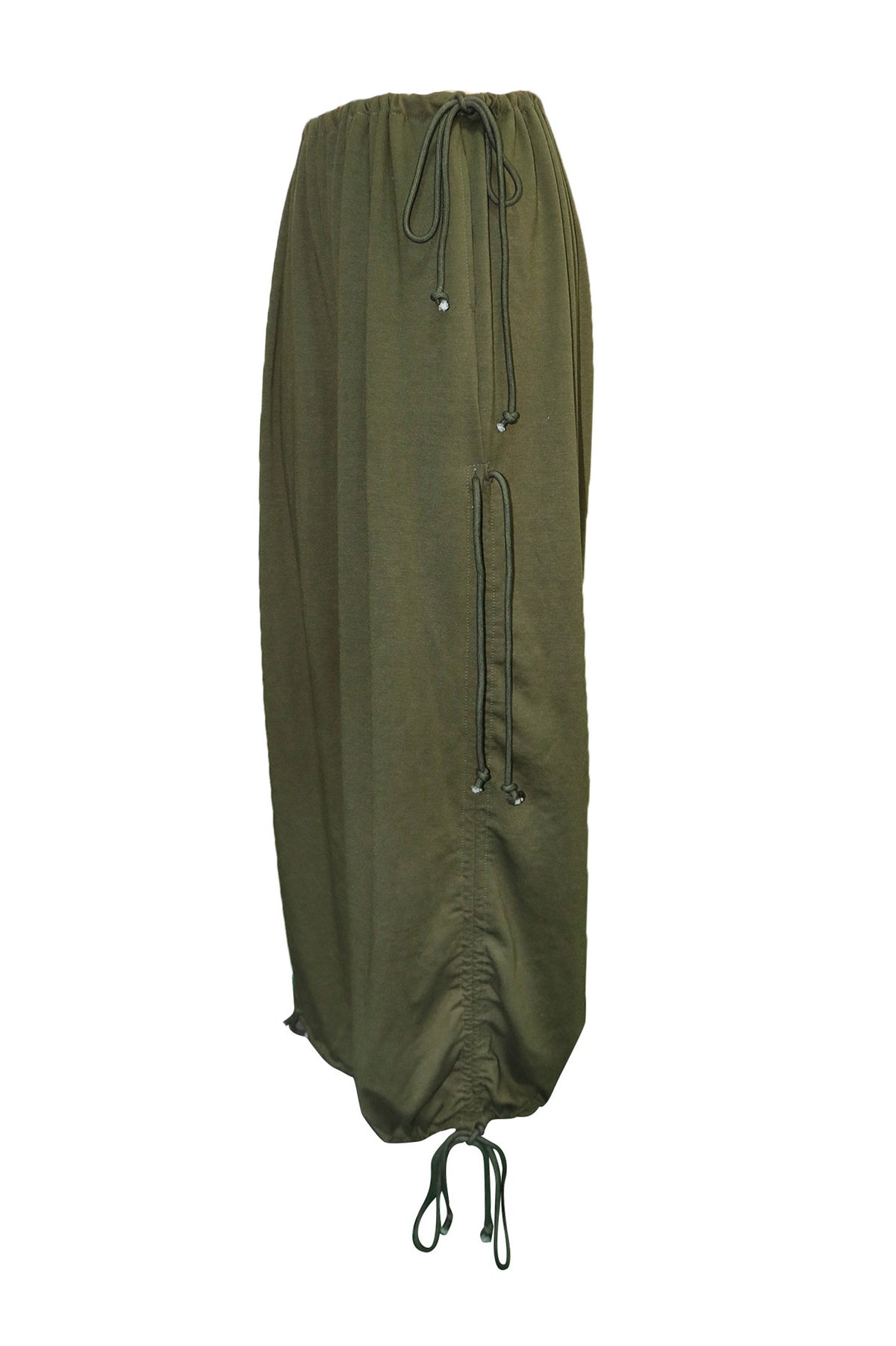 Adjustable Drawstring Baggy Parachute Pants