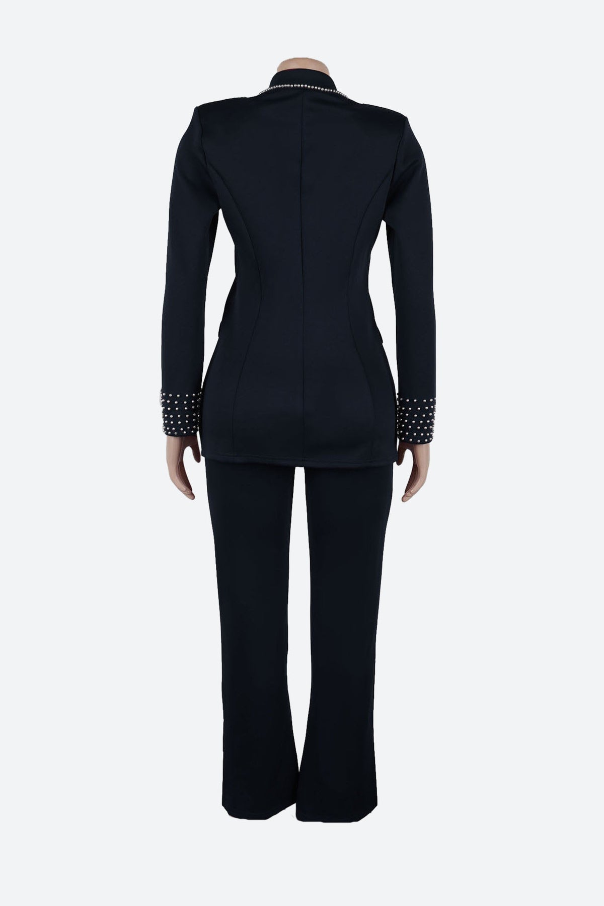 Long Sleeve Slim Fit Stretch Suit Set