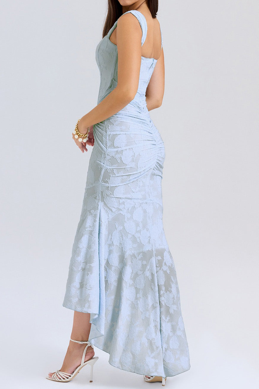 Boned Corset Mermaid Bodycon Maxi Dress