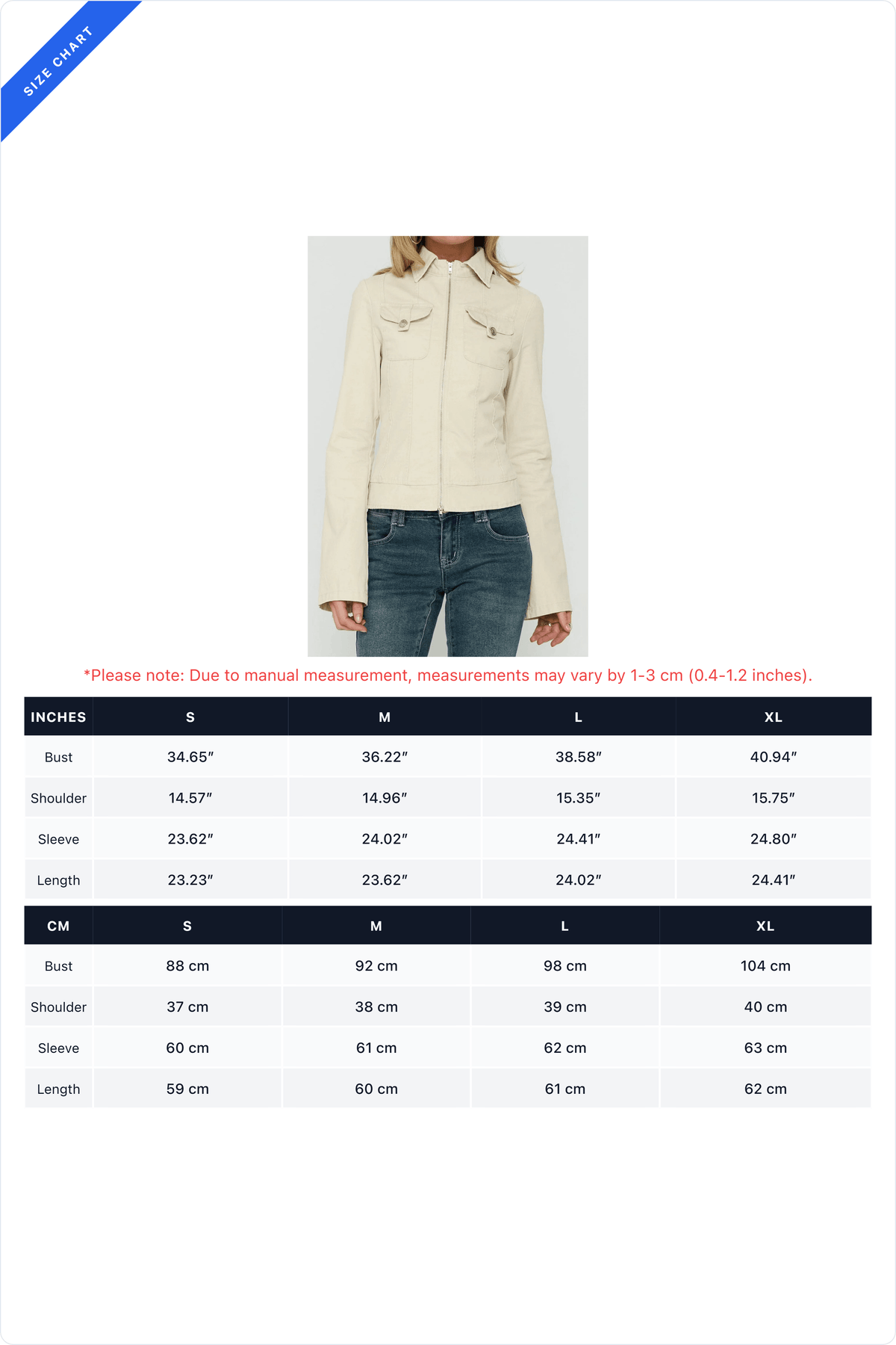 Fitted Zip-Front Utility Jacket