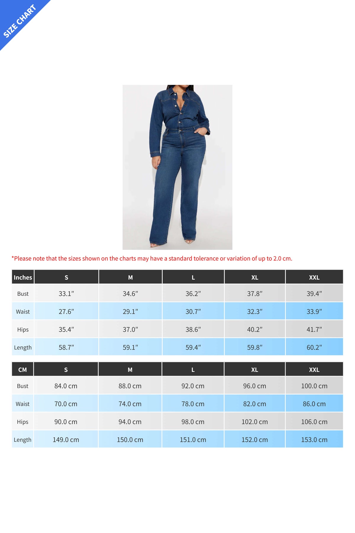 Stretch Flare Long Sleeve Denim Jumpsuit