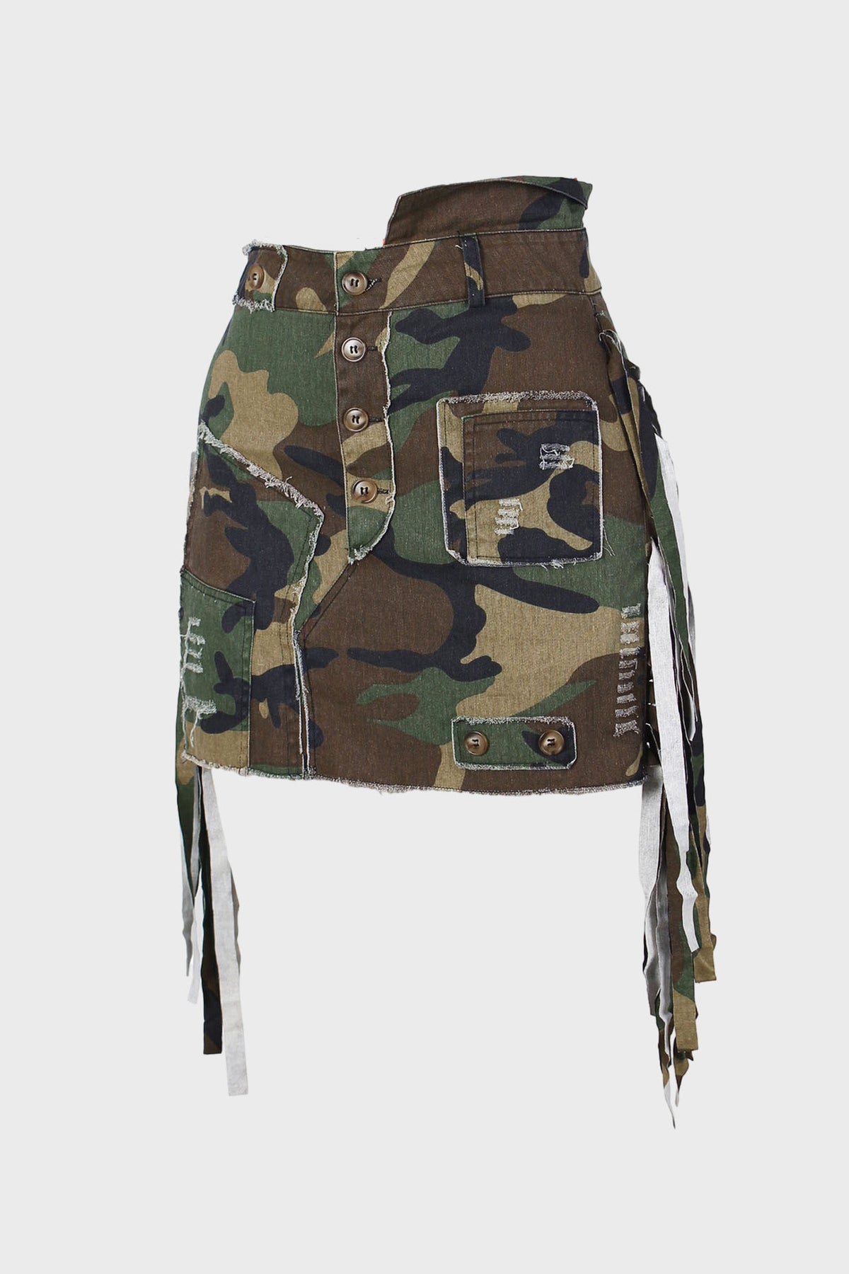 Camouflage Tassel Skirt