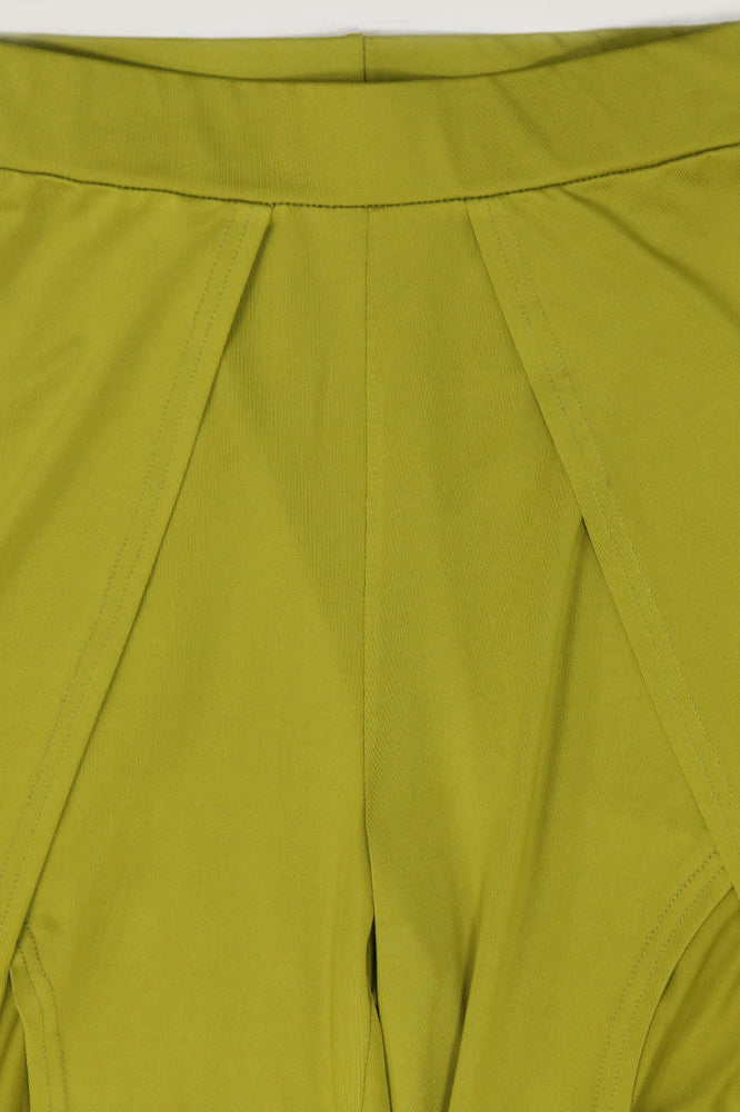 Strapless Top Slit Wide Leg Pant Sets