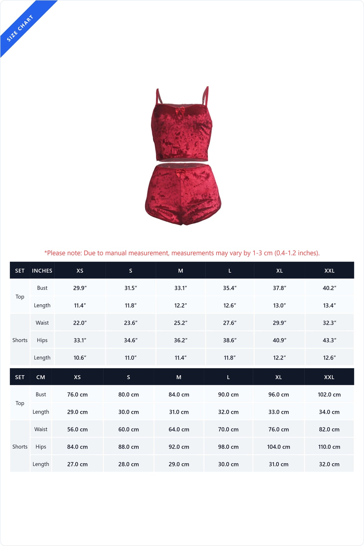 Crushed Velvet Cami & Shorts Lounge Set