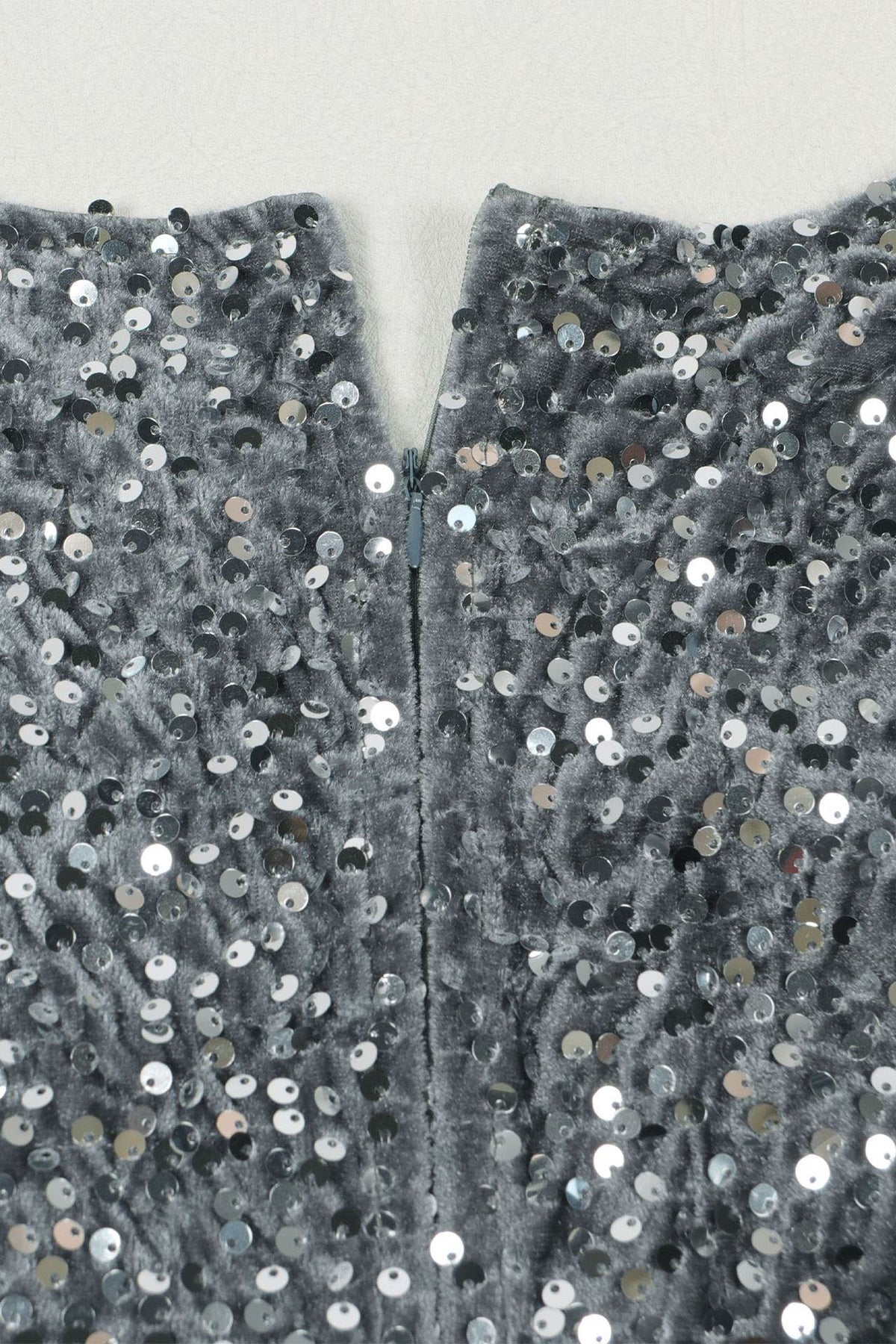 Sequin Slit Mini Bodycon Dress