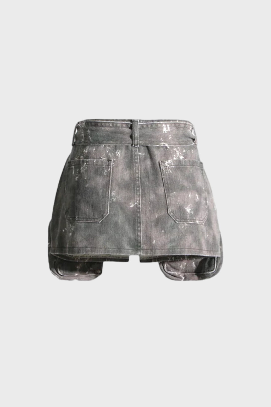 Camouflage Slim Patchwork Pocket Cargo Skirt