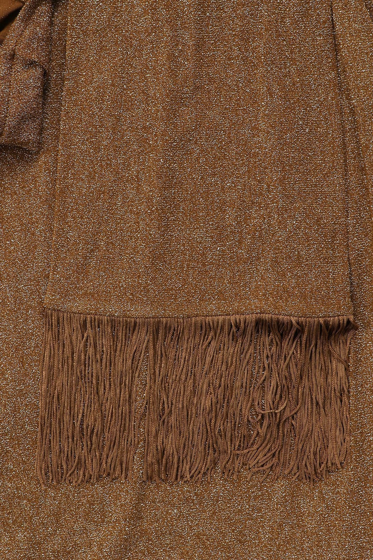 Shimmer One Shoulder Fringe Cutout Maxi Dress
