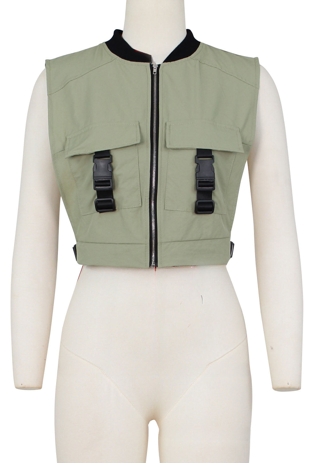 Cargo Zipper Vest Top