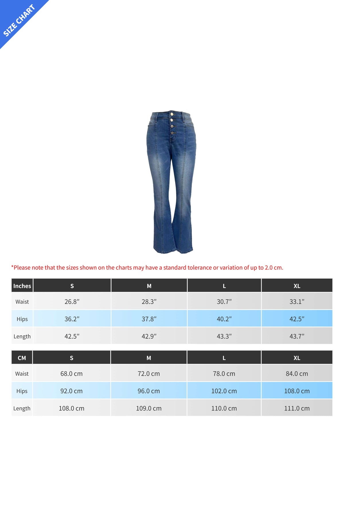 High-Rise Button-Fly Flare Leg Jeans