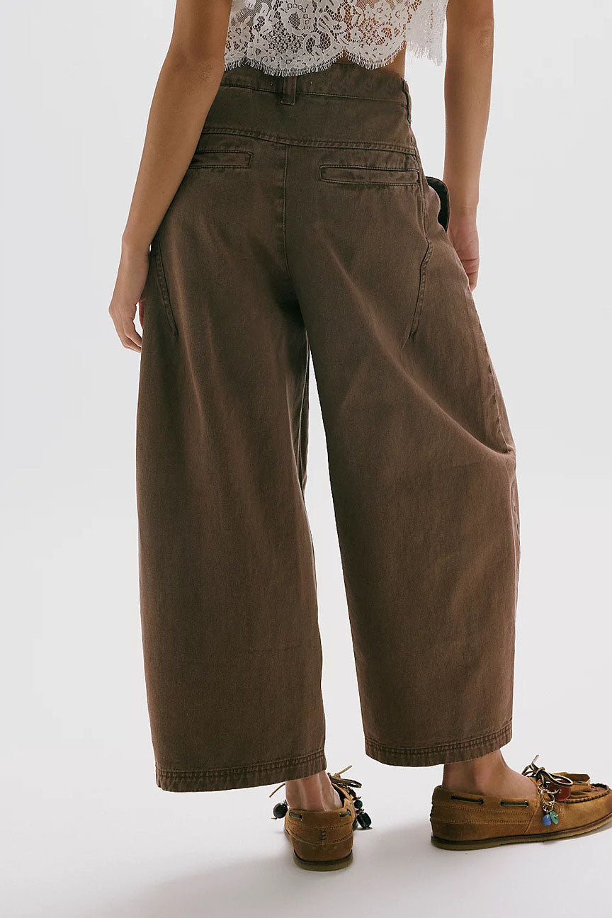 Cropped Wide-Leg Jeans