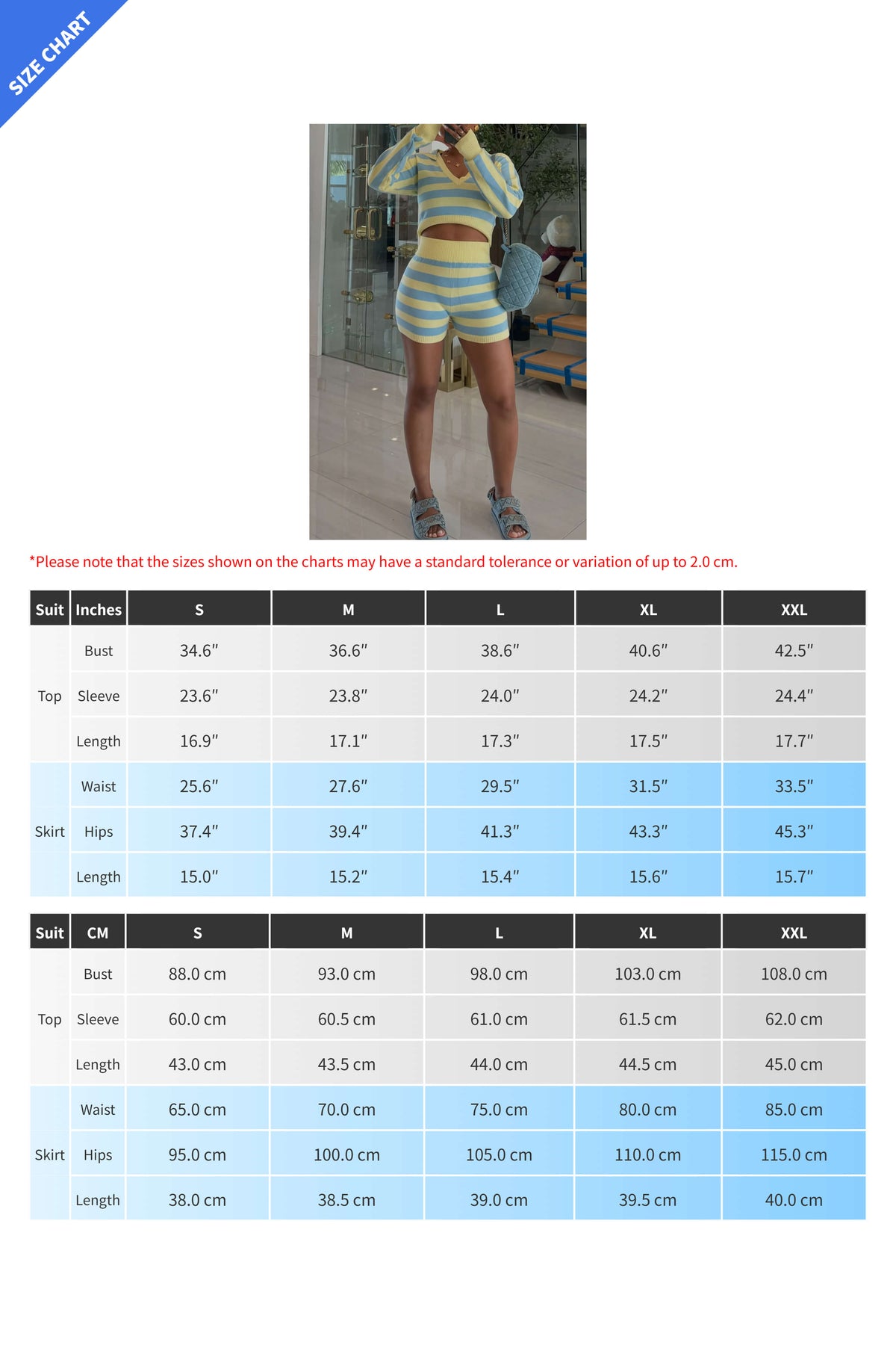 Striped Knit Hoodie Shorts Set