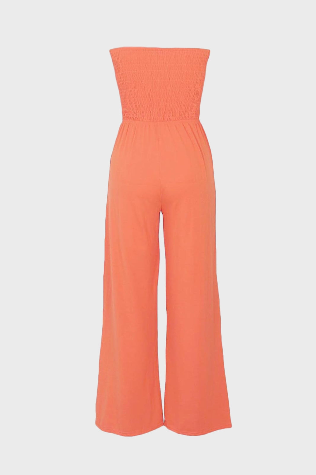 Strapless Smocked Tube Top Jumpsuit
