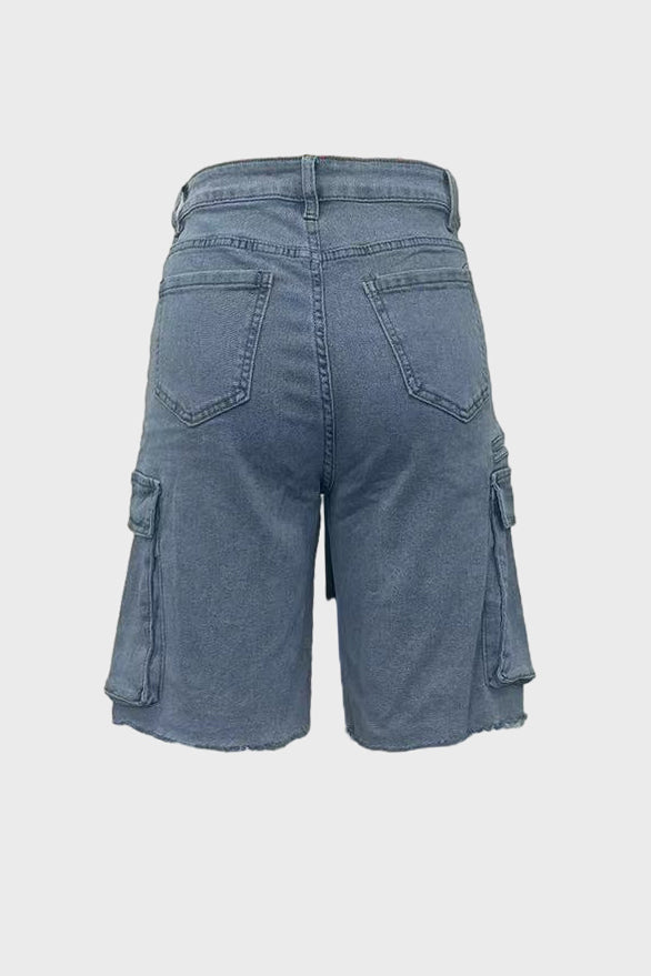 Pocket Denim Shorts
