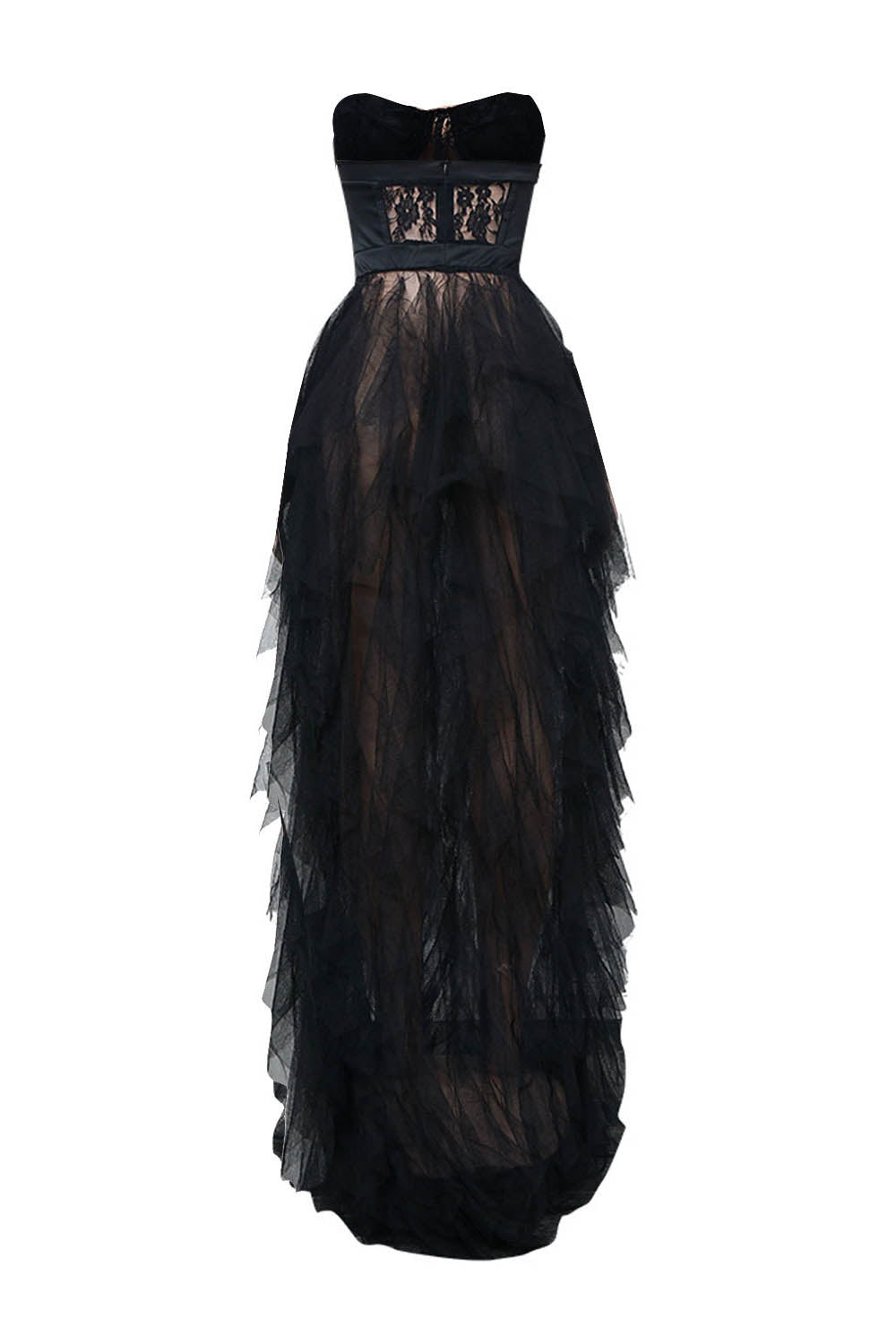 See Through Corset Maxi Dress