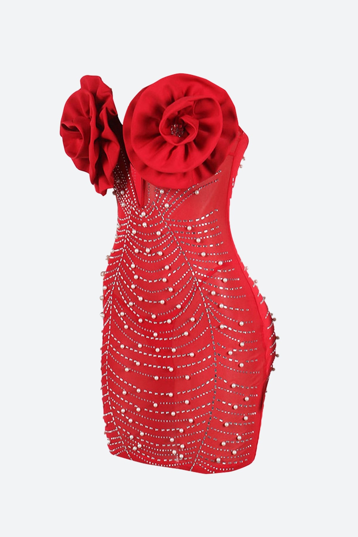 Rhinestone Bodycon Mini Dresses