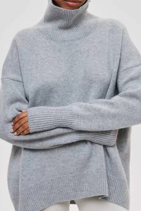 Oversized Knitted Turtleneck Sweater