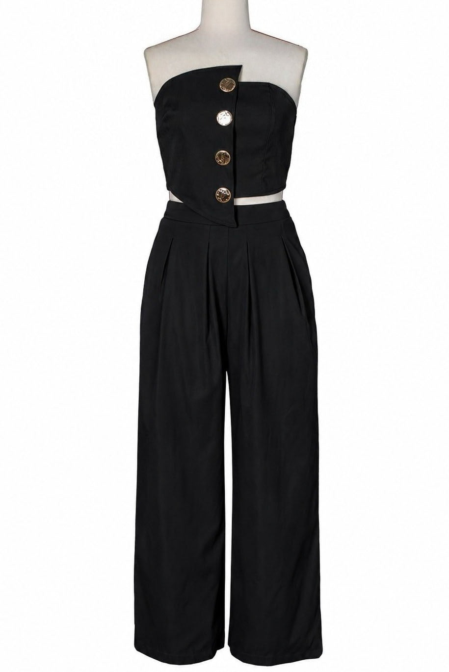 Asymmetrical Bandeau Pant Set