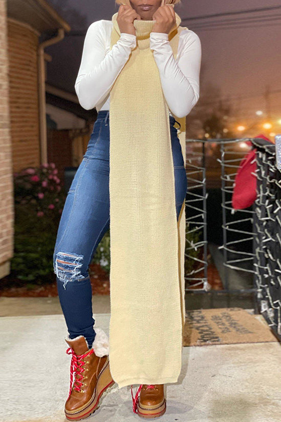 Knit Sleeveless Sweater Dress