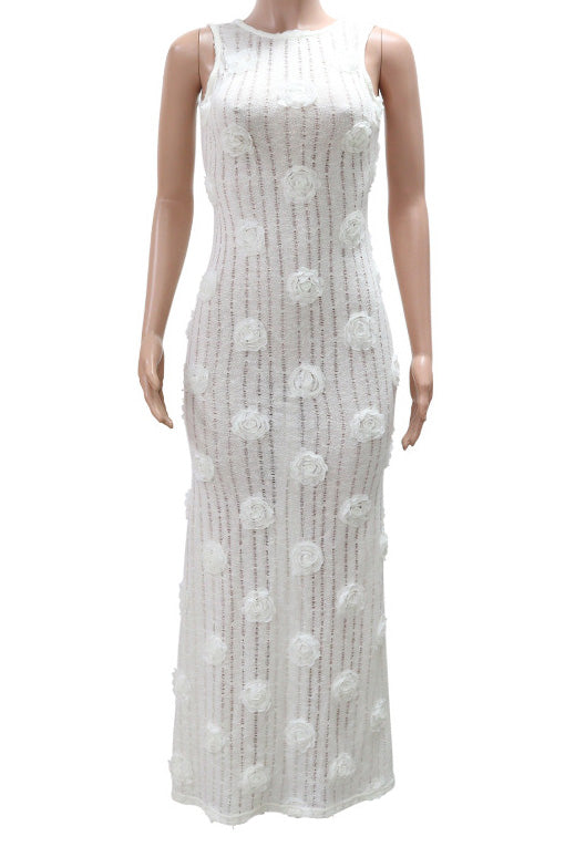 Chic Flower Maxi Dress