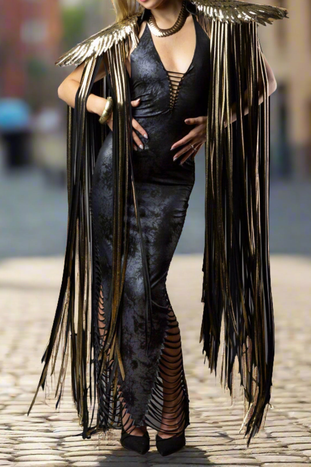 Party Shoulder Pieces Fringe Angel Wings