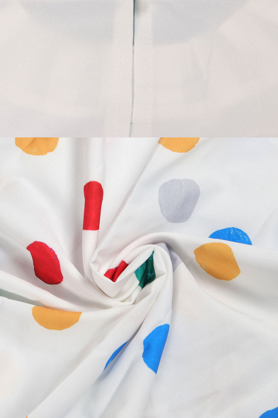 Patchwork Ruffles Sleeveless Printed Loose Dresses