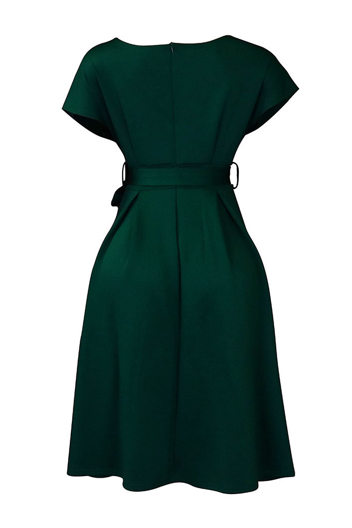 Fallen Shoulder Midi Dress