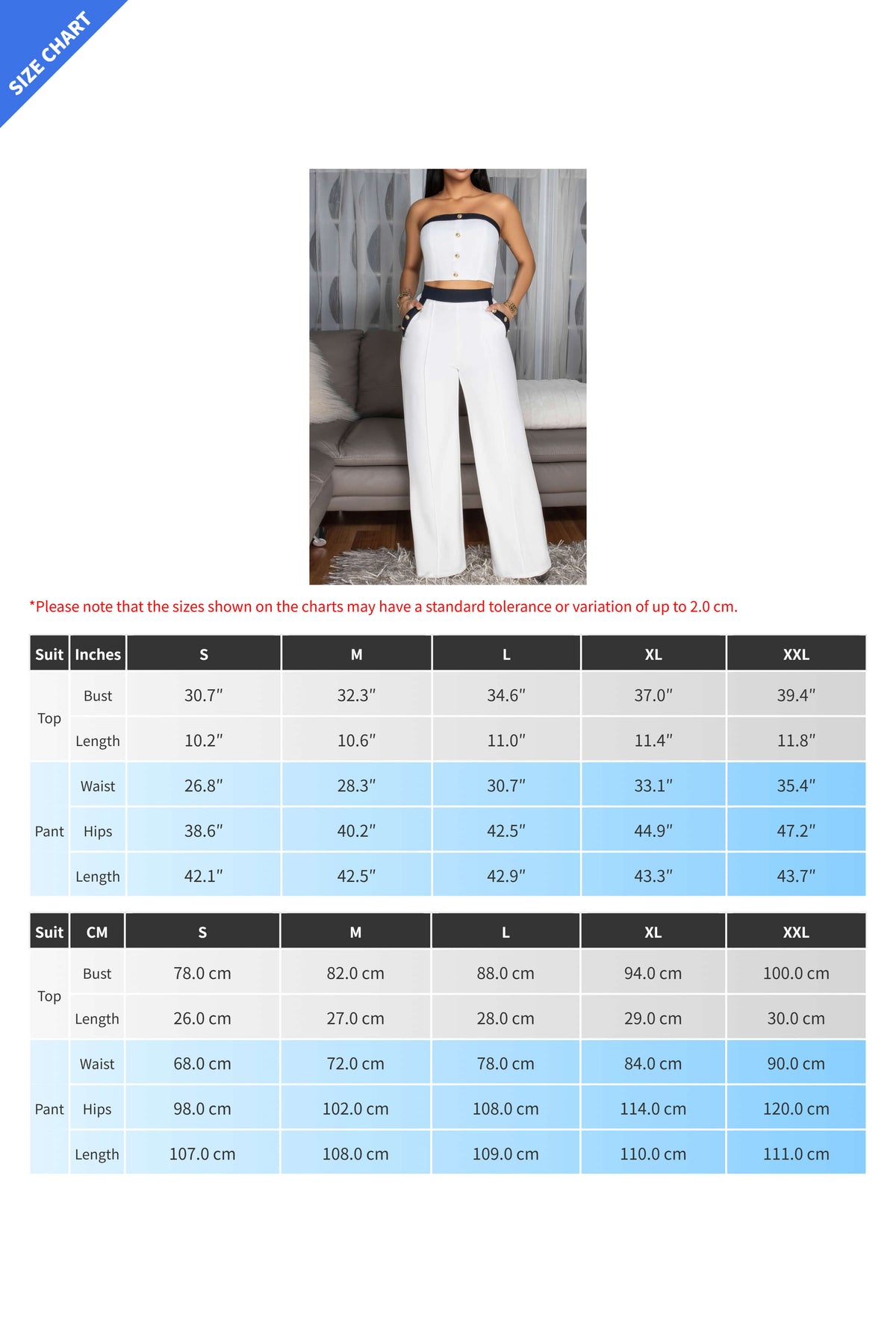Wide-Leg Pant Suit with Wrap Detail Top