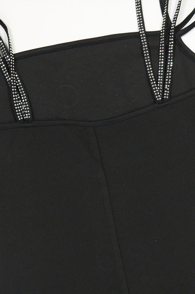 Sexy Rhinestone Cami Party Maxi Dress
