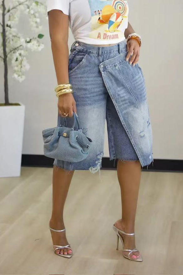 Crossover Asymmetric Skort