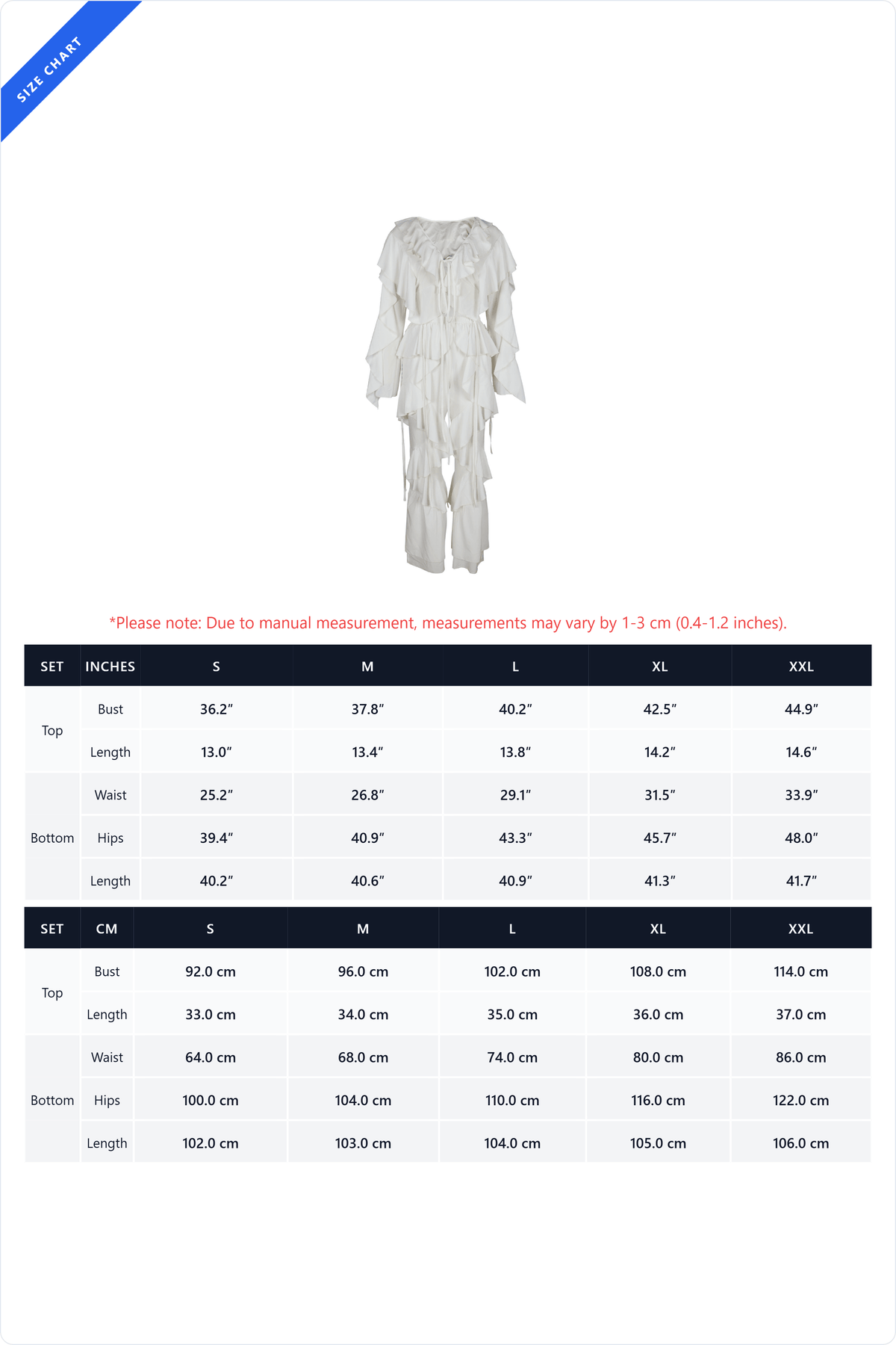 Ruffle Tie-Front Top & Pants Set