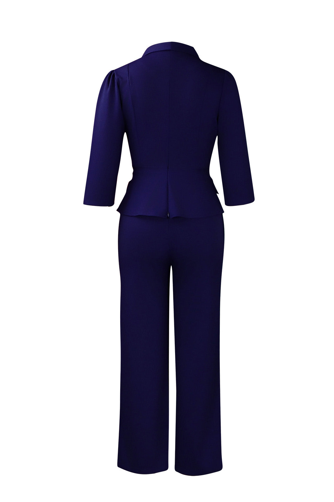 Elegant Shawl Collar Blazer Jumpsuit