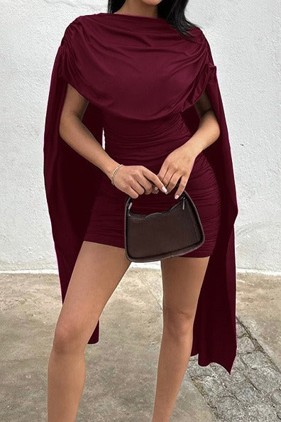 Sleeveless Cowl Neck Bodycon Dress