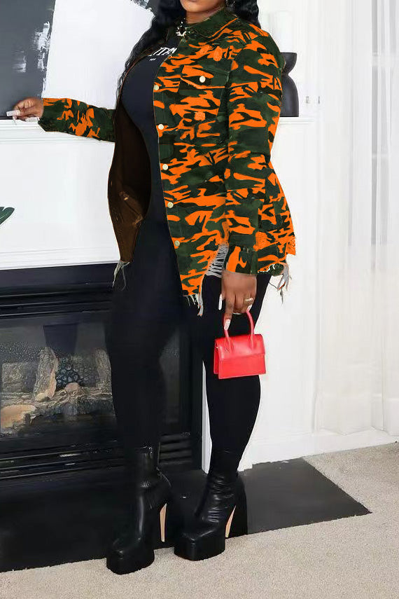 Camo Print Jacket