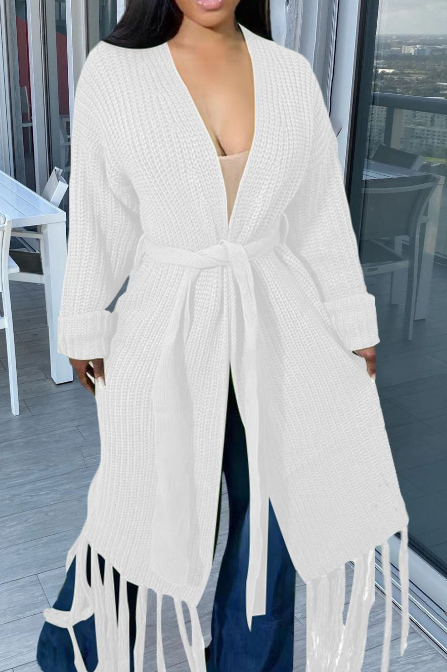 Long Knit Chunky Cardigan
