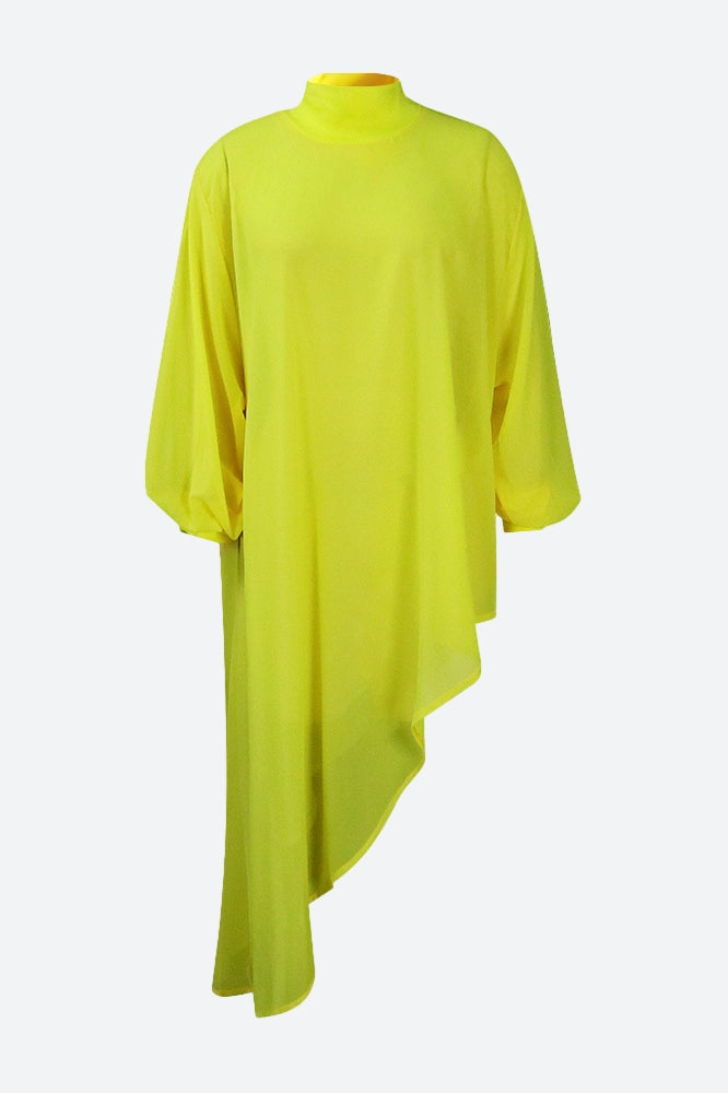 Asymmetrical Hem Shirt Dress