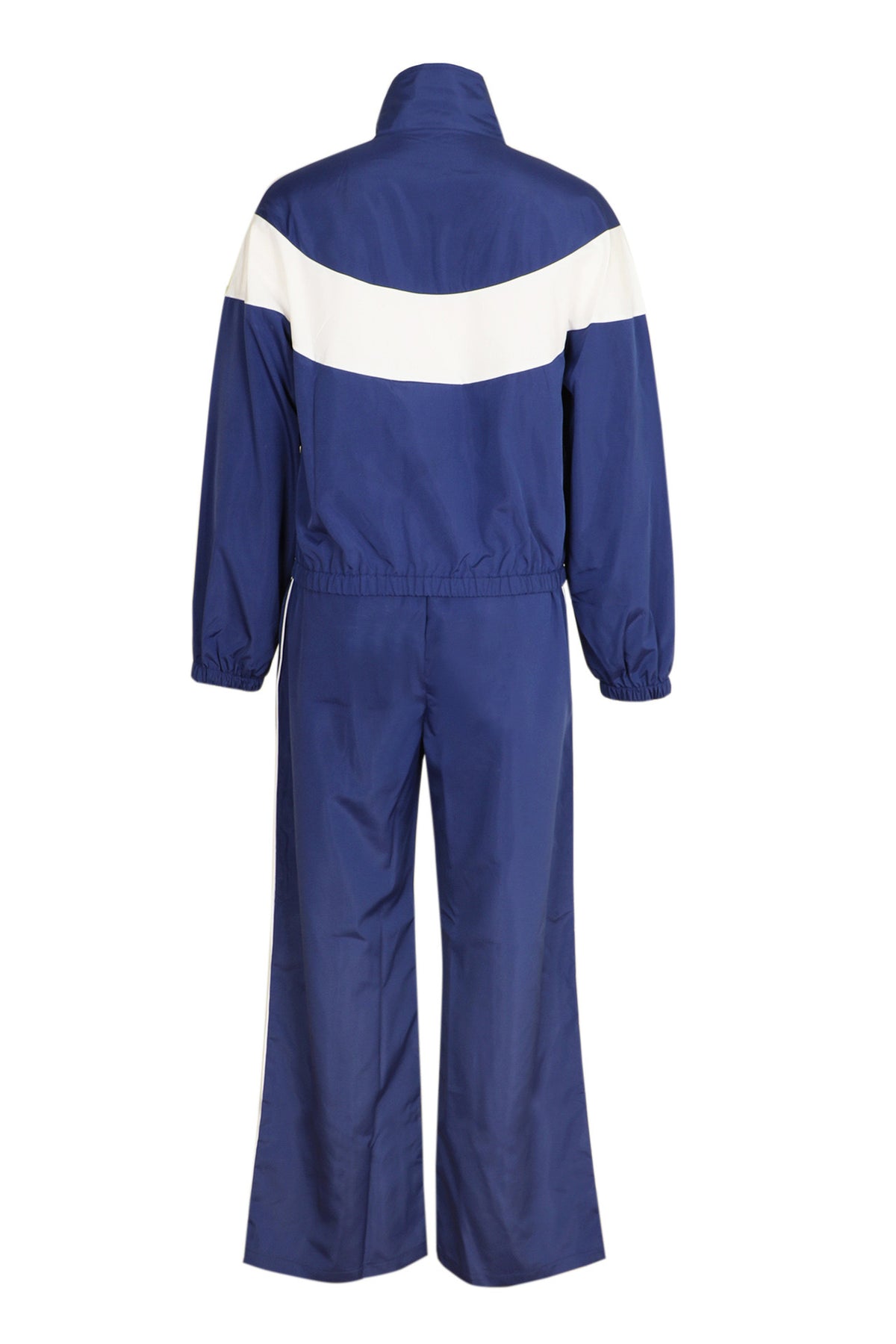 Colorblock Zip Jacket & Straight-Leg Pants Set