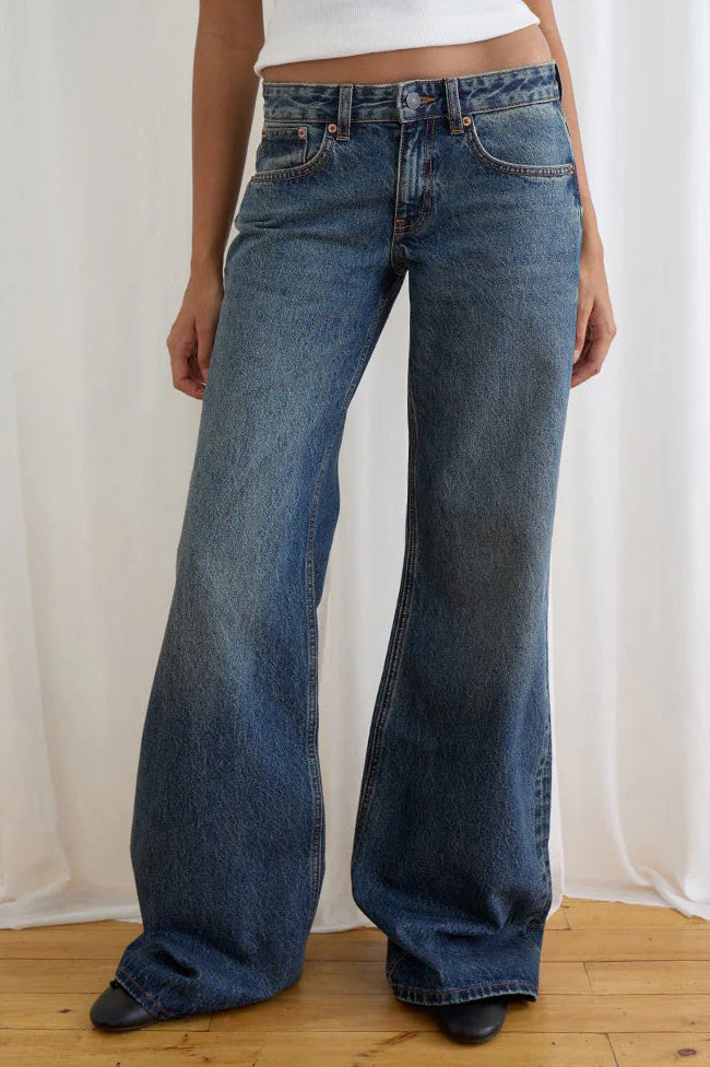 Low Rise Relaxed Wide Leg Jeans