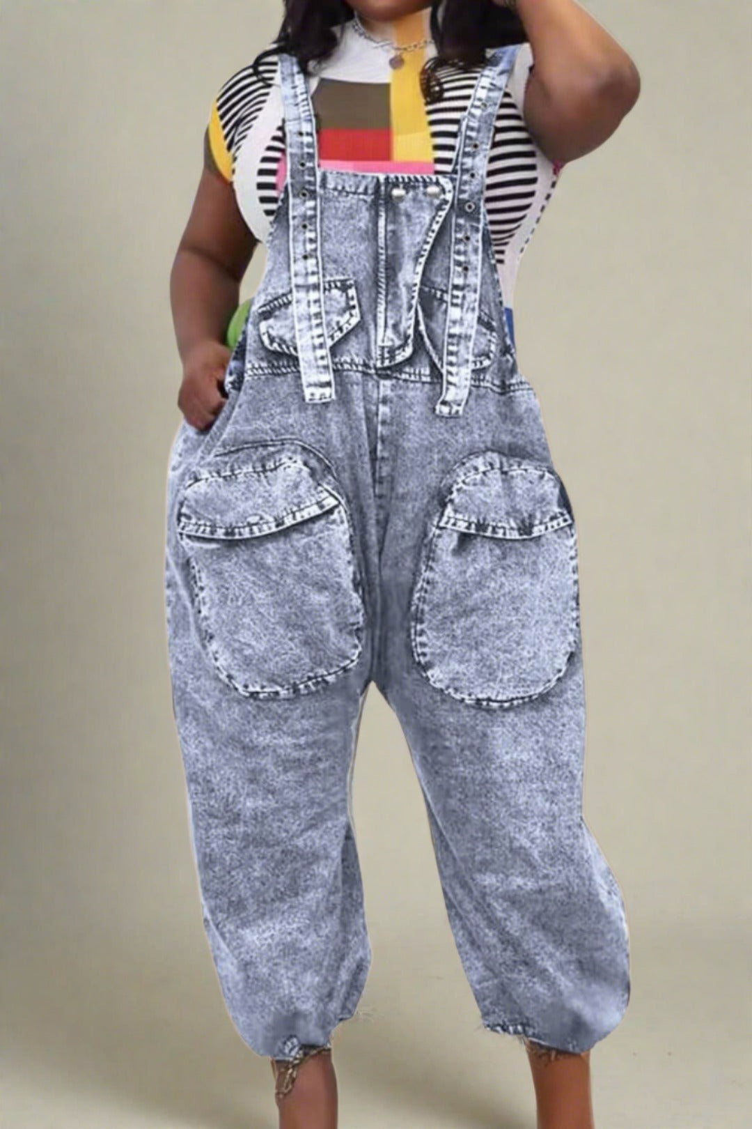 Denim Overalls Jumpsuit