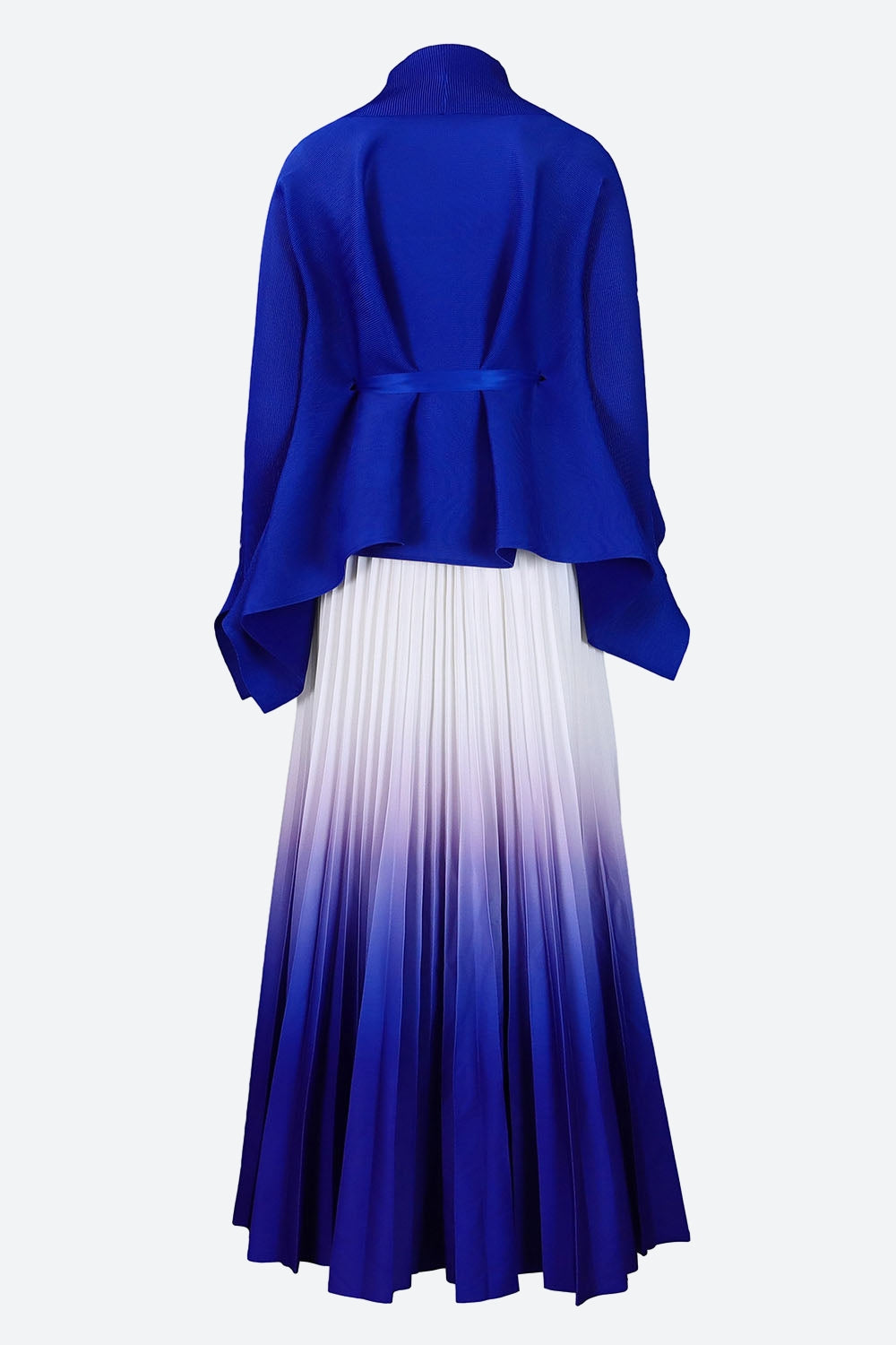 Gradient Batwing Sleeve Top and Skirt Set
