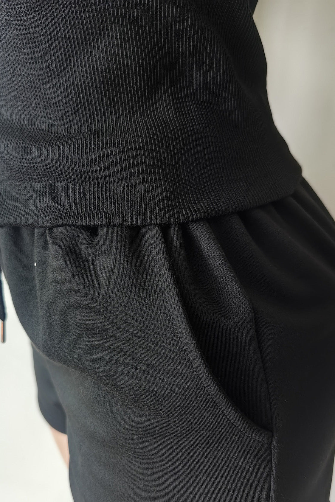 Cropped Zip Hoodie and Shorts Set
