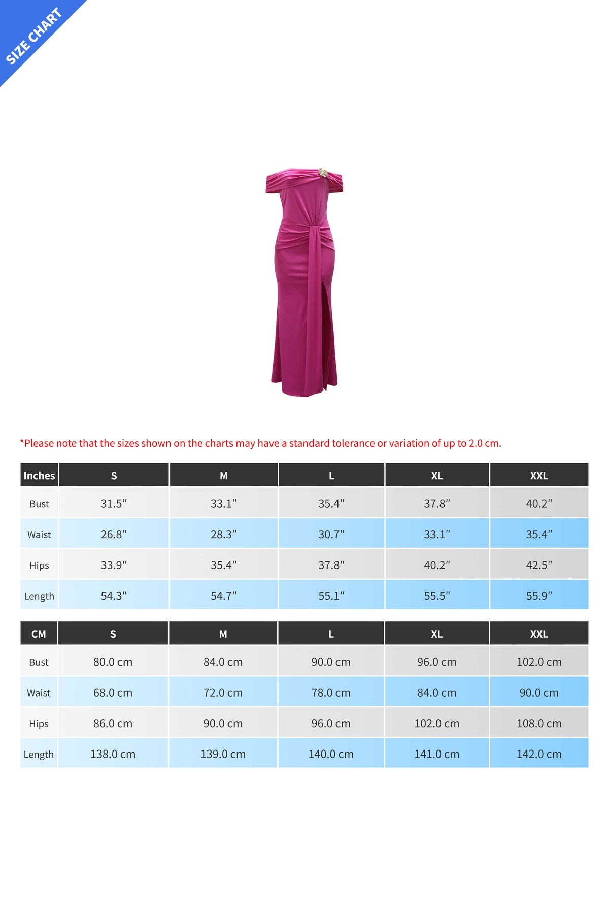 Off-Shoulder Draped Slit Maxi Dress