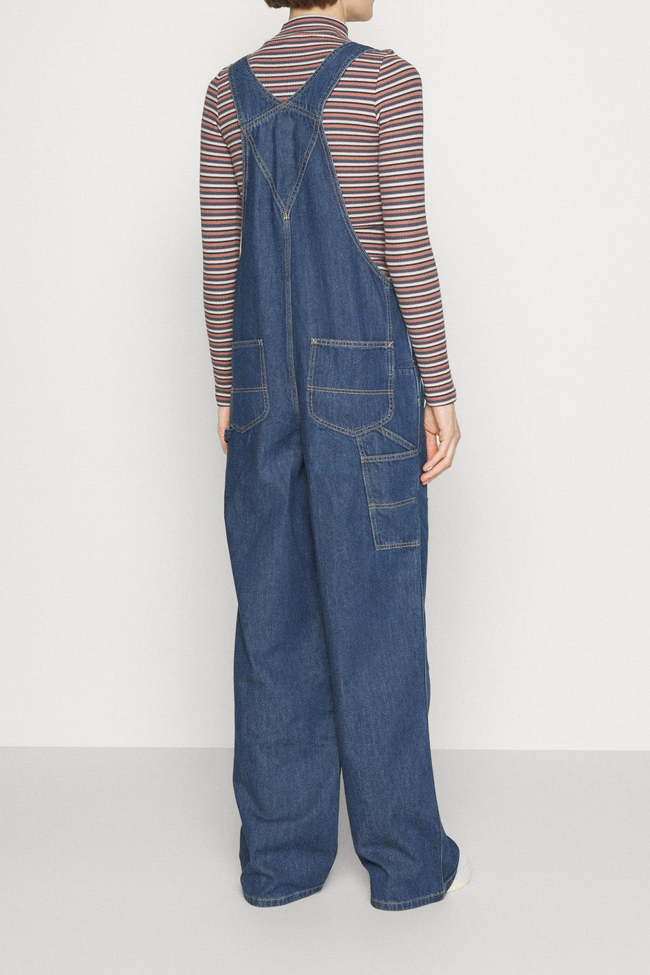Casual Loose Fit Denim Overalls