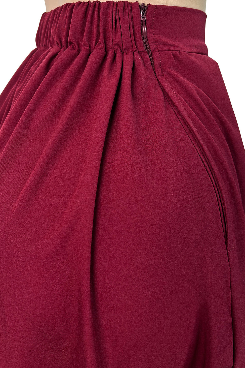 Pleated Balloon Leg Culotte