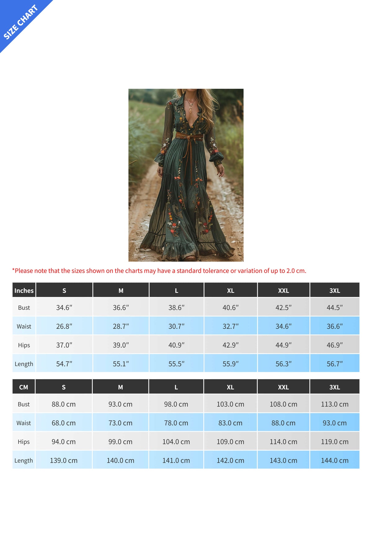 Long Sleeve Printed Maxi Dress