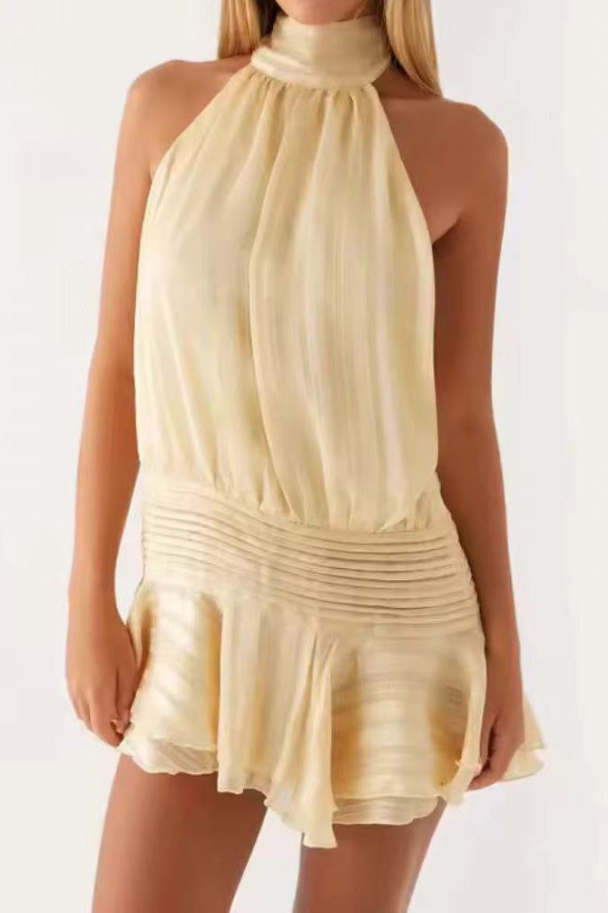 Tie Back Mini Dress