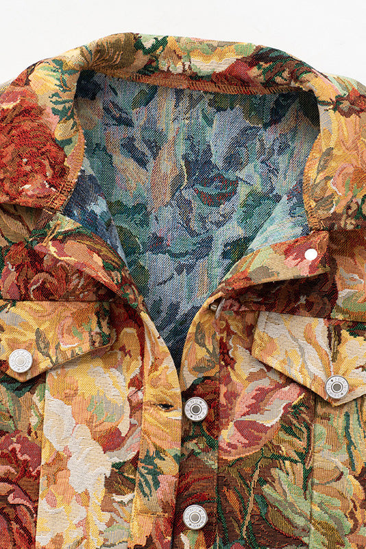 Floral Cropped Jacket