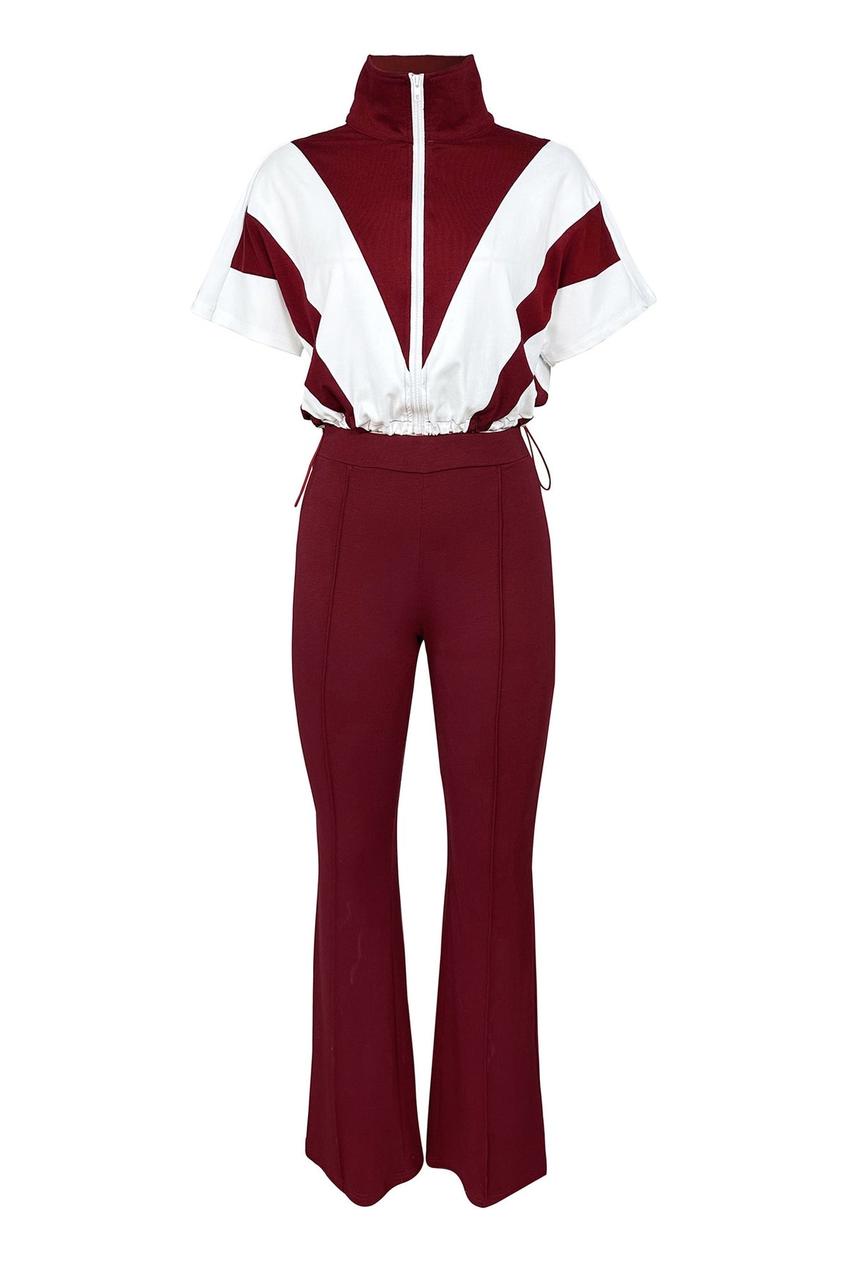 Elastic Waist Colorblock Sport 2-Piece Set