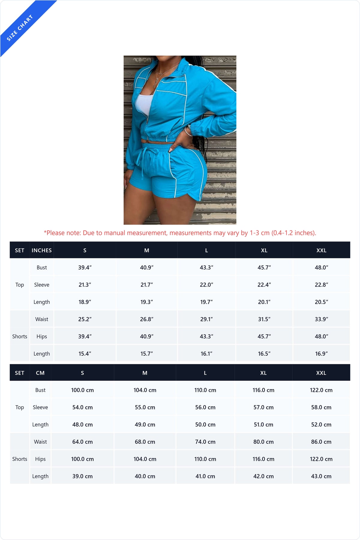 Cropped Zip-Up Jacket & Shorts Track Set