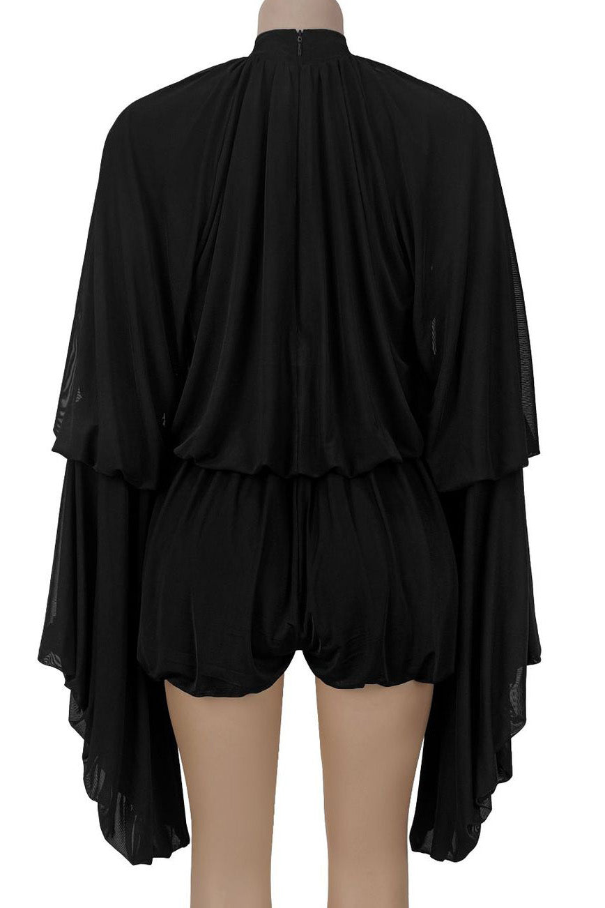 Dream Ruffle Draped Romper
